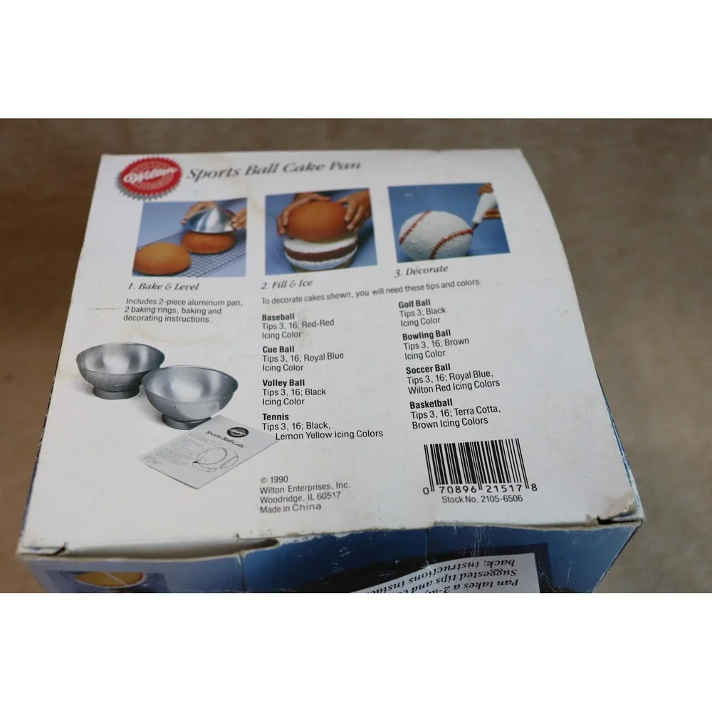 Vintage Wilton Sports Ball Cake Pan in Original Box